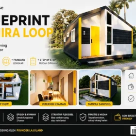 Blueprint HOMIRA Loop Prefab House, Bangun Smartliving Tanpa Kontraktor