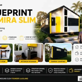 Blueprint HOMIRA Slim Prefab House, Bangun Smartliving Tanpa Kontraktor