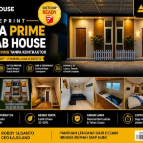 Blueprint STUDA Prime Prefab House, Bangun Smartliving Tanpa Kontraktor