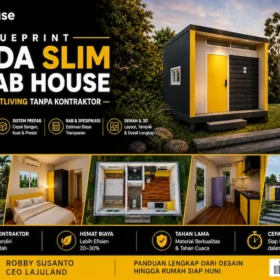 Blueprint STUDA Slim Prefab House, Bangun Smartliving Tanpa Kontraktor
